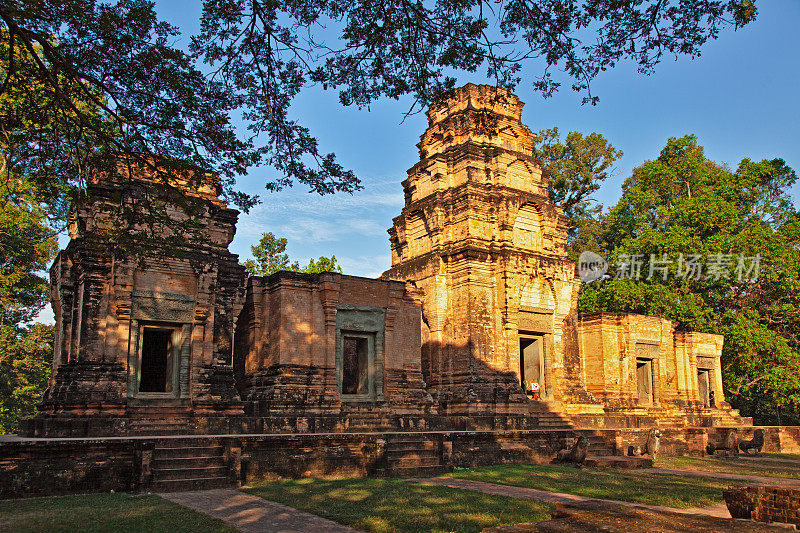 Prasat Kravan殿。暹粒。柬埔寨。